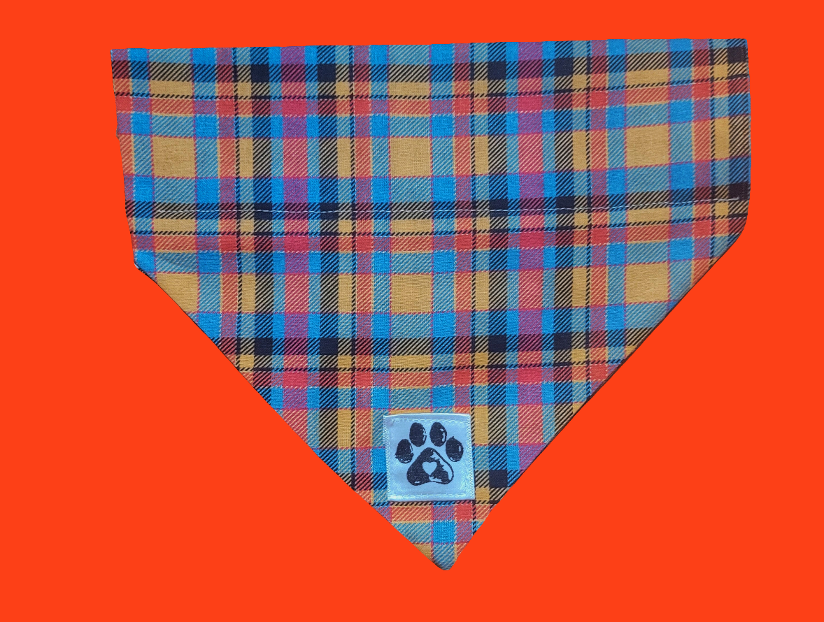 Fall Plaid Slip bandana