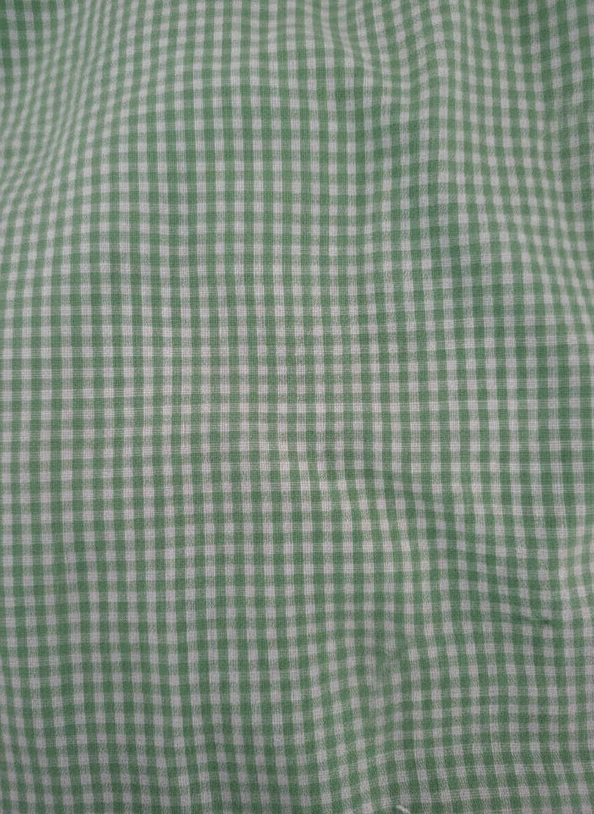Plaid Green Slip-On Bandana