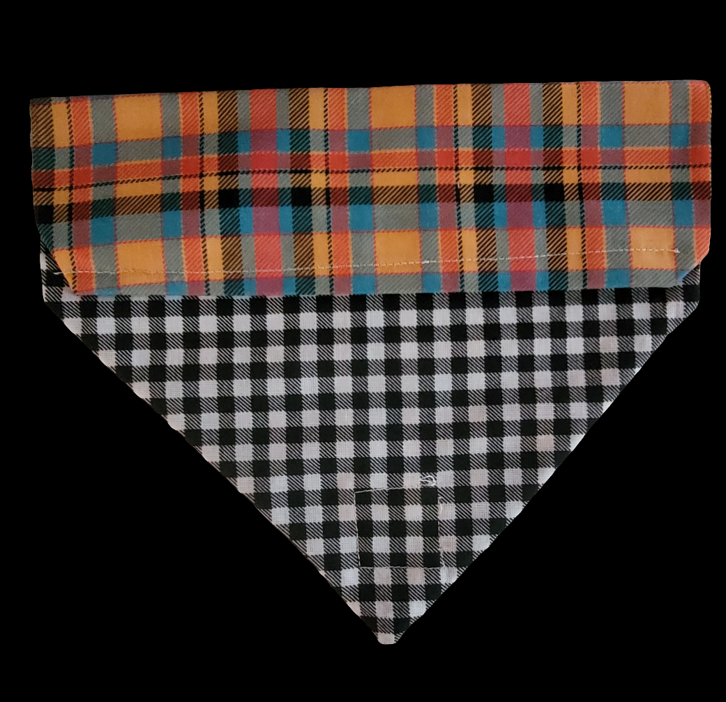 Fall Plaid Slip bandana