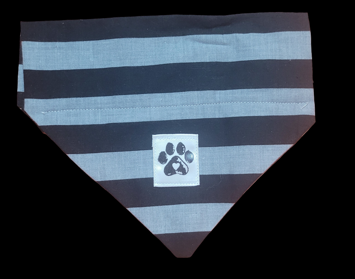 Fall Stripe Slip-On Pet Bandana