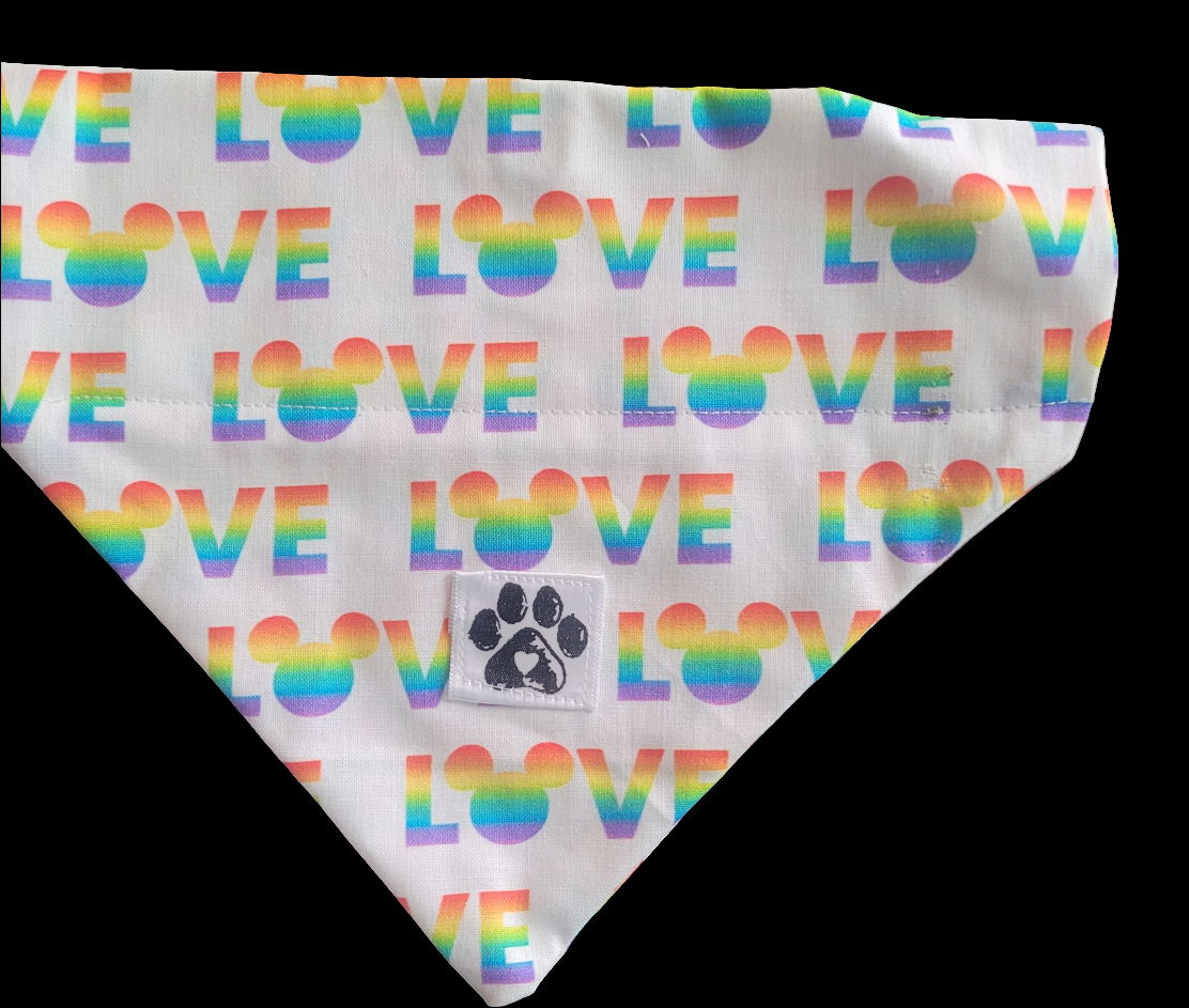 Mickey Pride Slip-On Pet Bandana