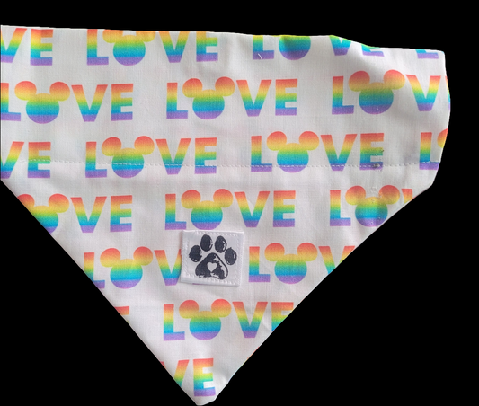 Mickey Pride Slip-On Pet Bandana