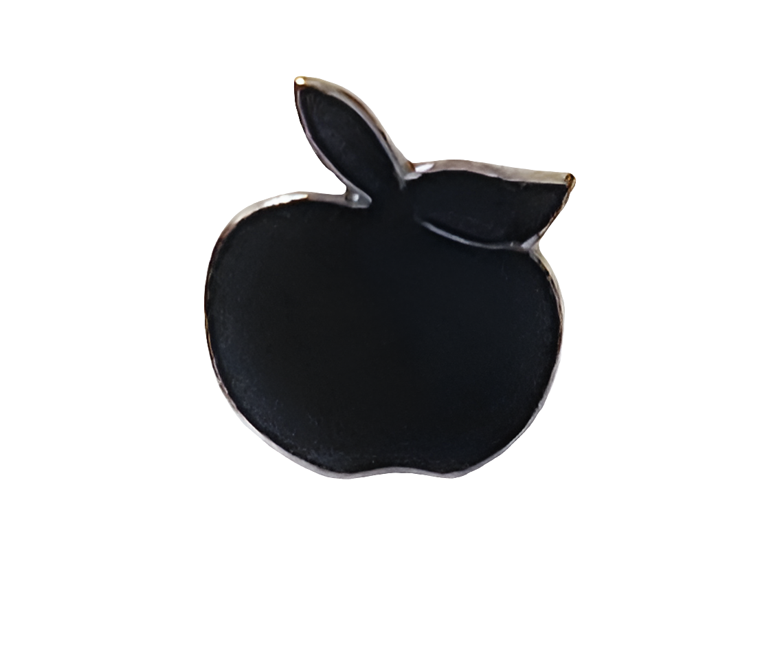 Black Apple Pin