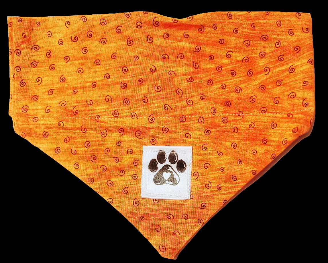 Orange Pet Bandanas