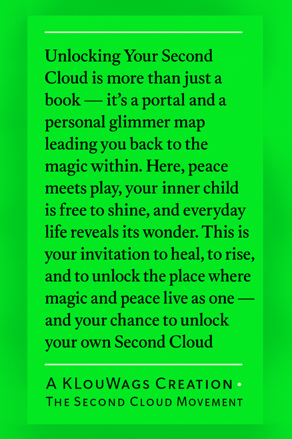 📘 Unlocking Your Second Cloud — Signed Paperback